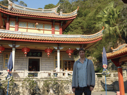 Tim in front of the Tushita Building of the Nanputuo Temple