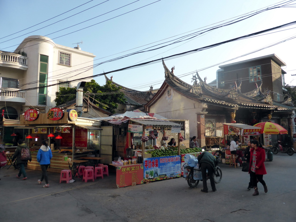 Market stalls at Zeng Cuo An Village