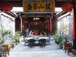 Interior of the Temple Café at Zeng Cuo An Village