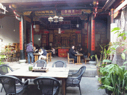 Tim at the Temple Café at Zeng Cuo An Village