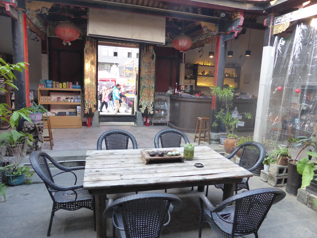 Interior of the Temple Café at Zeng Cuo An Village