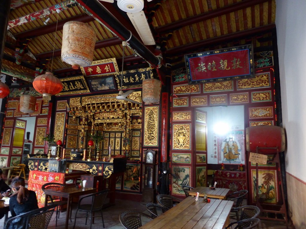 Interior of the Temple Café at Zeng Cuo An Village