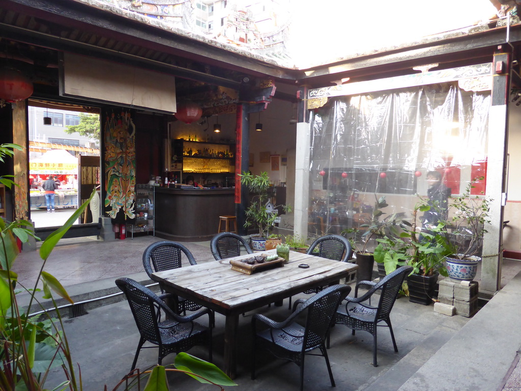 Interior of the Temple Café at Zeng Cuo An Village