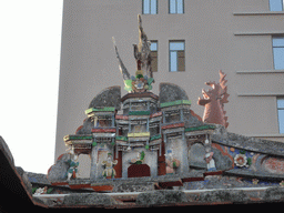 Decorations at the rood of the Temple Café at Zeng Cuo An Village