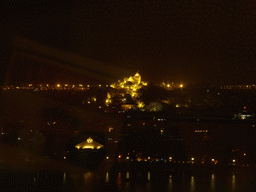 Sunlight Rock at Gulangyu Island, viewed from the Pizza Hut rooftop restaurant at Lujiang Road, by night