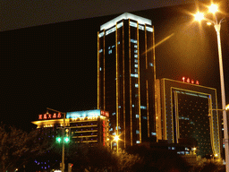 Skyscrapers at Lujiang Road, by night