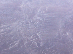 Icy landscape in West Asia, viewed from the airplane to Amsterdam
