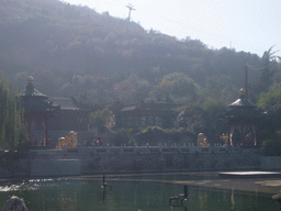The Nine-Dragon Bridge over the Nine-Dragon Lake at the Huaqing Hot Springs