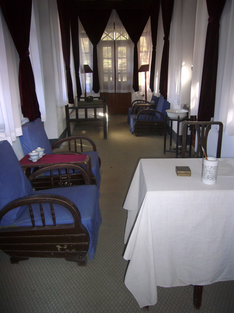 Interior of a building at the Huaqing Hot Springs