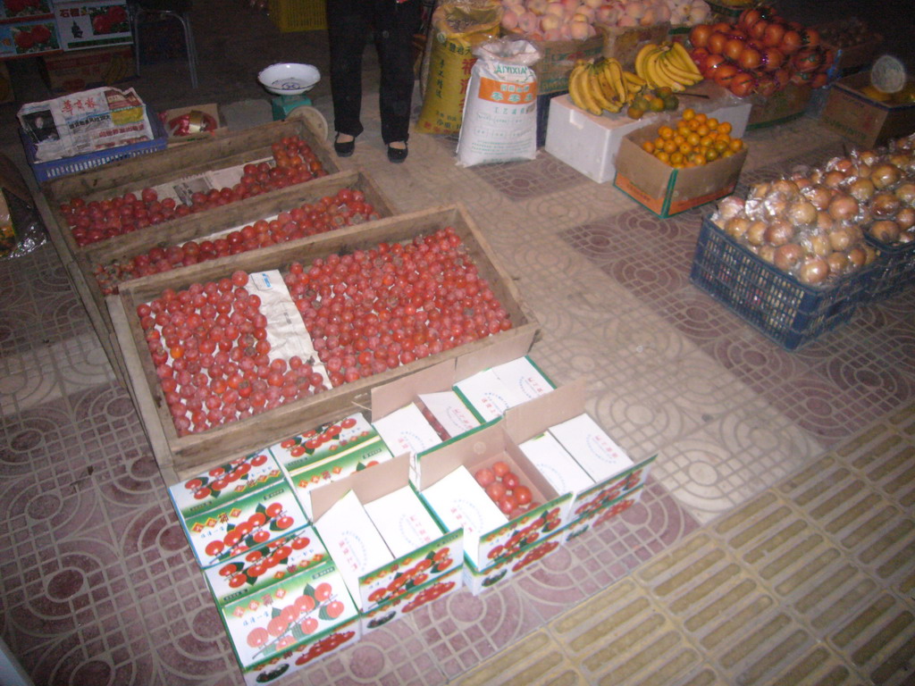 Fruit at a market in the city center