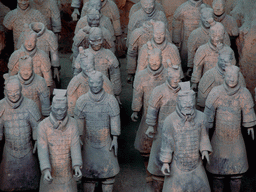 Infantry statues in Pit One of the Terracotta Mausoleum