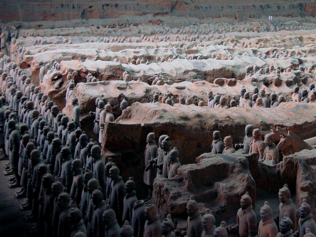 Statues in Pit One of the Terracotta Mausoleum