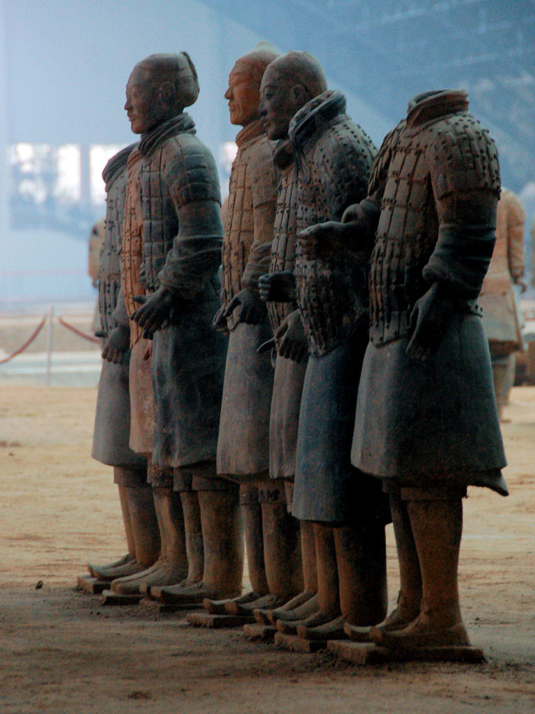 Infantry statues in Pit One of the Terracotta Mausoleum