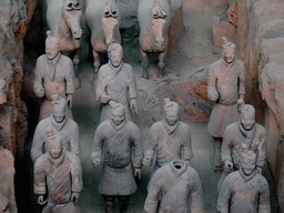 Infantry and horse statues in Pit One of the Terracotta Mausoleum