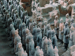 Infantry statues in Pit One of the Terracotta Mausoleum