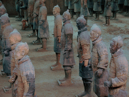 Infantry statues in Pit One of the Terracotta Mausoleum