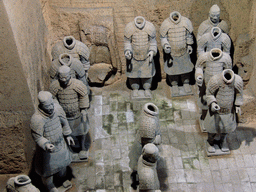 Infantry statues in Pit Three of the Terracotta Mausoleum