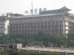Front of the Melody Hotel, viewed from the Drum Tower of Xi`an