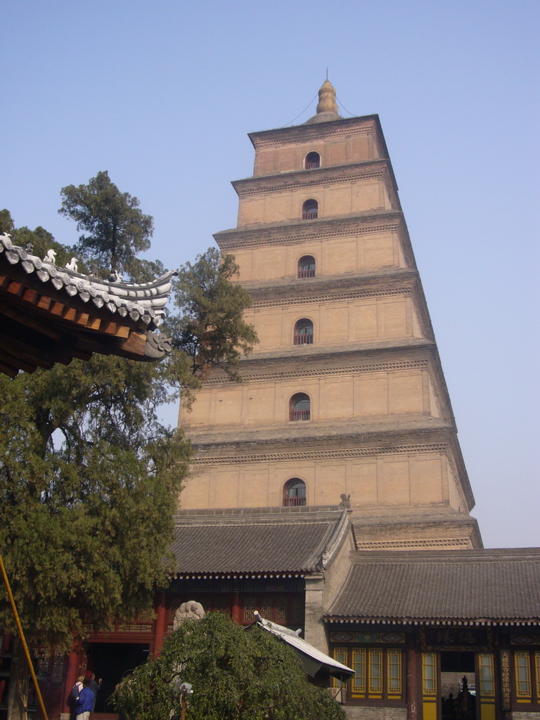 The south side of the Giant Wild Goose Pagoda at the Daci`en Temple