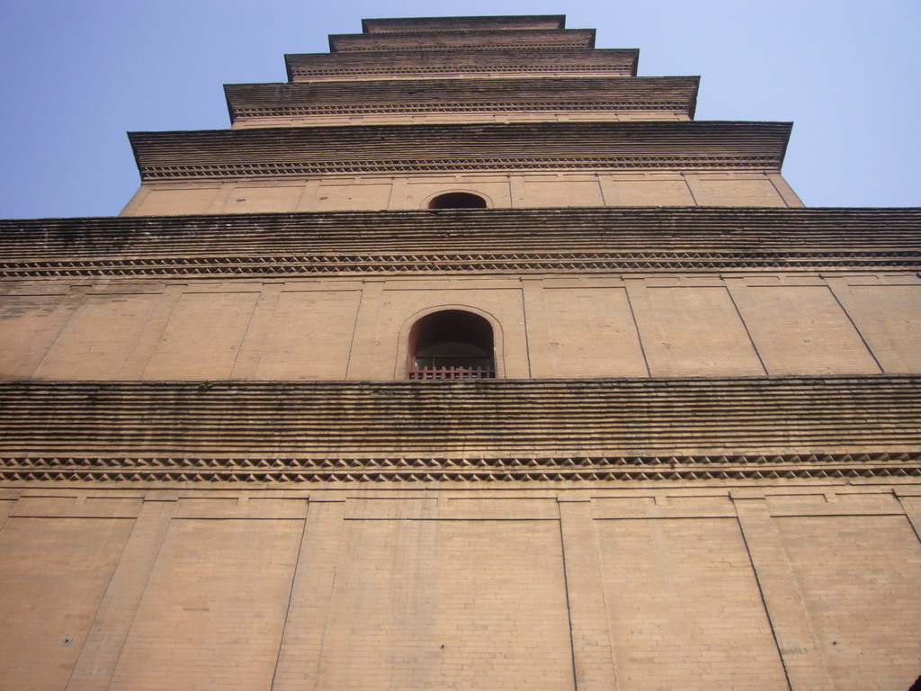 The south side of the Giant Wild Goose Pagoda at the Daci`en Temple