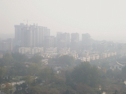 Skyscrapers at the east side of the Daci`en Temple, viewed from the top of the Giant Wild Goose Pagoda