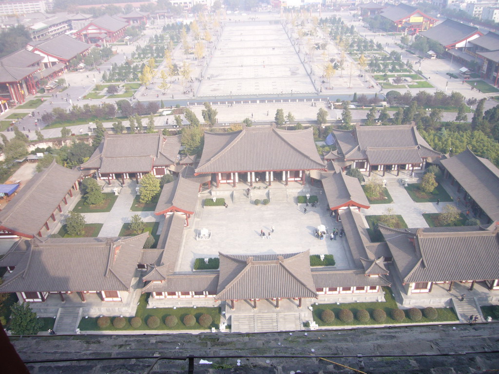 The north side of the Daci`en Temple, viewed from the top of the Giant Wild Goose Pagoda