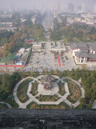 The west side of the Daci`en Temple, viewed from the top of the Giant Wild Goose Pagoda