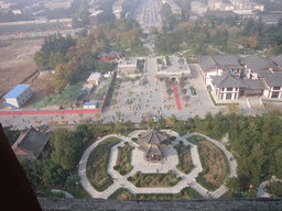 The west side of the Daci`en Temple, viewed from the top of the Giant Wild Goose Pagoda