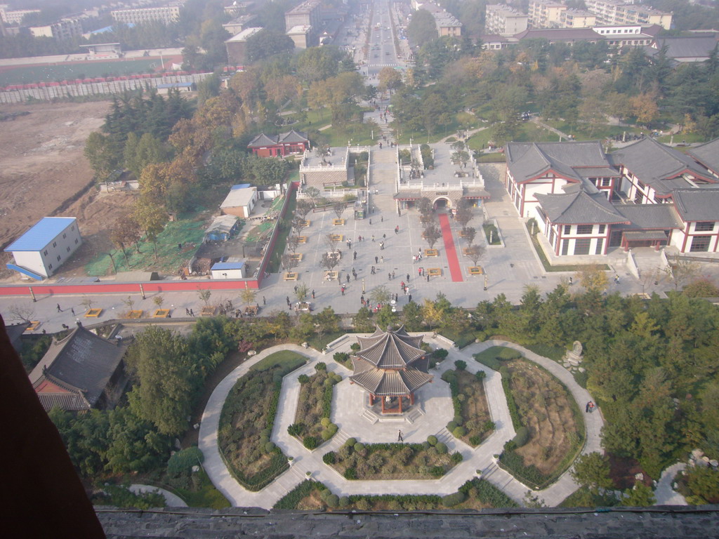 The west side of the Daci`en Temple, viewed from the top of the Giant Wild Goose Pagoda