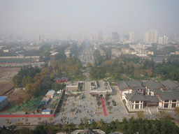 The west side of the Daci`en Temple, viewed from the top of the Giant Wild Goose Pagoda