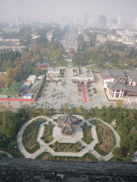 The west side of the Daci`en Temple, viewed from the top of the Giant Wild Goose Pagoda