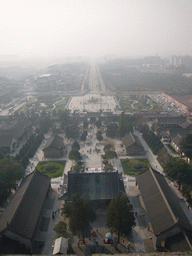 The south side of the Daci`en Temple, viewed from the top of the Giant Wild Goose Pagoda