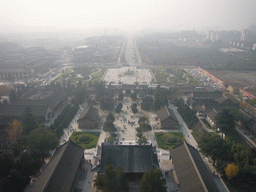 The south side of the Daci`en Temple, viewed from the top of the Giant Wild Goose Pagoda
