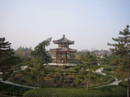 Pavilion on the west side of the Giant Wild Goose Pagoda at the Daci`en Temple