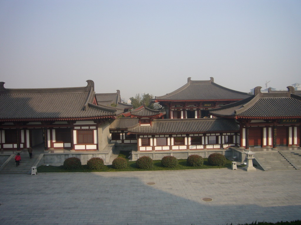 Buildings on the north side of the Giant Wild Goose Pagoda at the Daci`en Temple