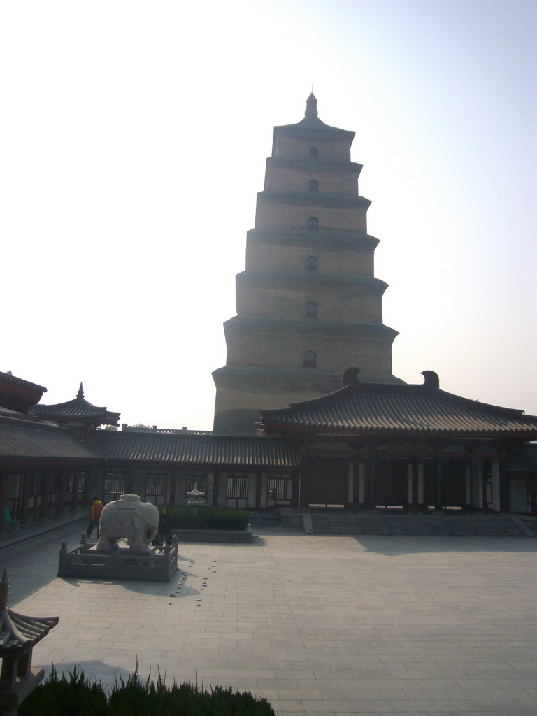 The north side of the Giant Wild Goose Pagoda at the Daci`en Temple