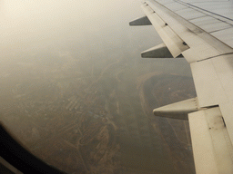 Surroundings of Wuhan, viewed from the airplane from Haikou