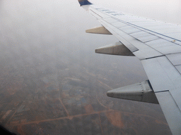 Surroundings of the north of Wuhan, viewed from the airplane from Haikou