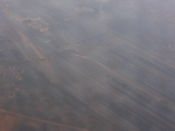 Wuhan North Railway Station and surroundings, viewed from the airplane from Haikou