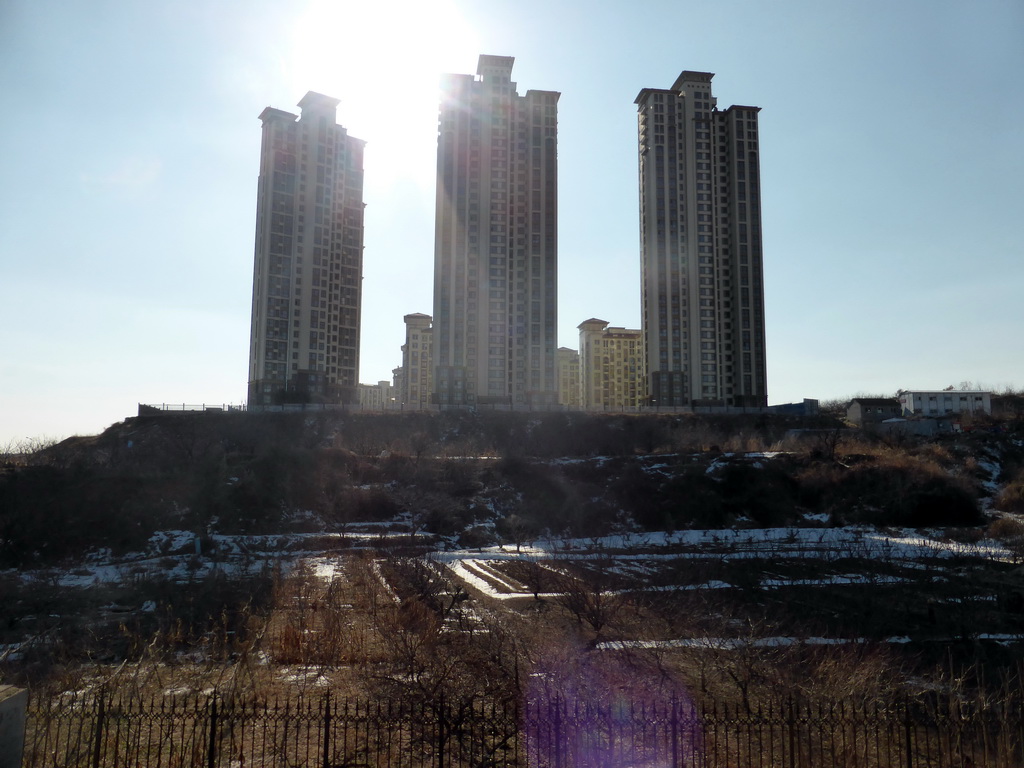 Buildings just to the south of the Elder Welfare Services Center