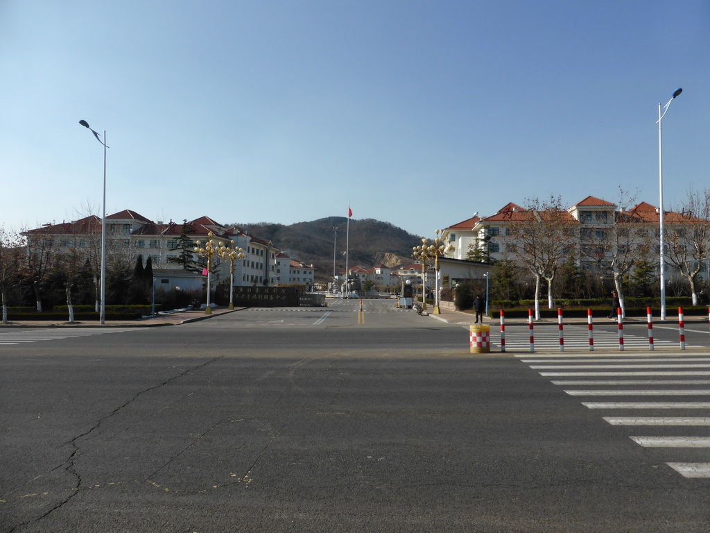 Shanhai Road and the entrance to the Elder Welfare Services Center