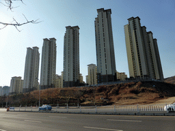 Shanhai Road and buildings just to the south of the Elder Welfare Services Center