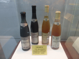 Old bottles of Vermouth, red wine and Riesling, at the ChangYu Wine Culture Museum