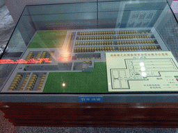 Scale model and map of the Underground Cellar, at the ChangYu Wine Culture Museum