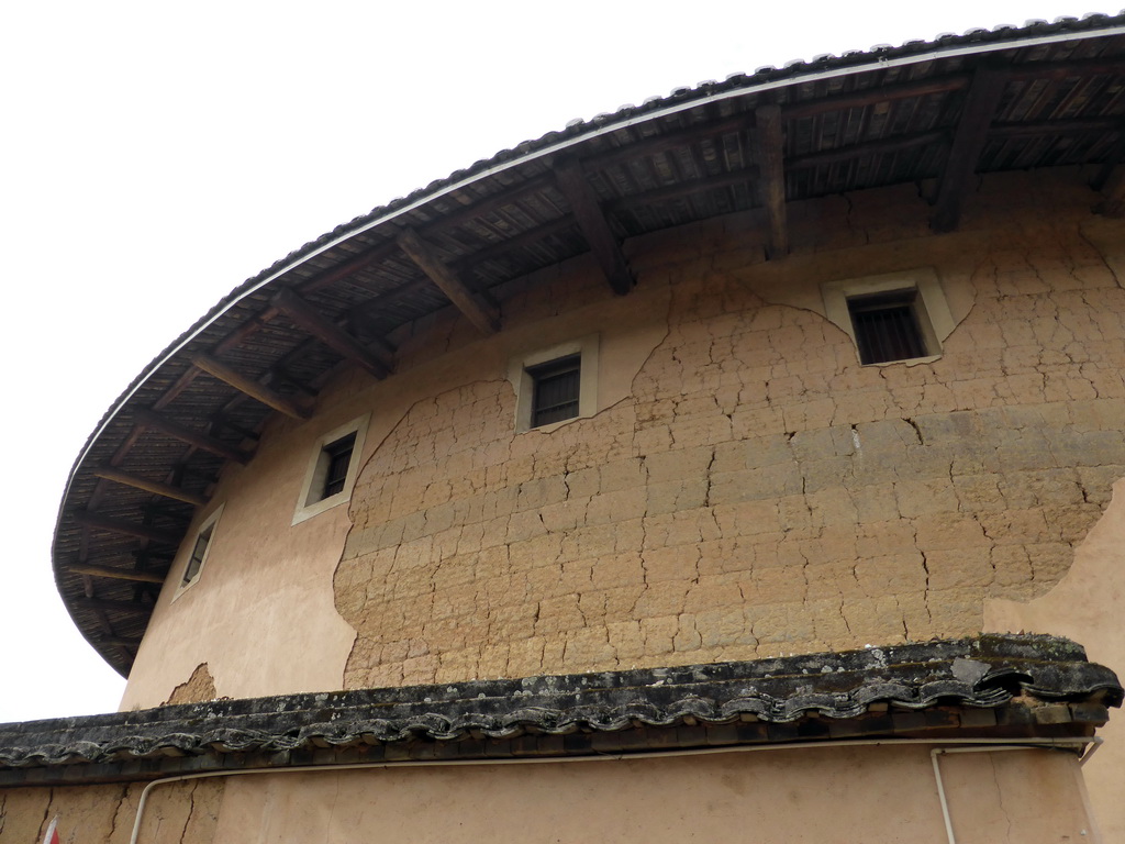 Outer wall of the Qiaofu Lou building of the Gaobei Tulou Cluster