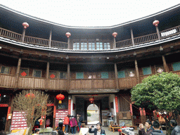 Interior of the Qiaofu Lou building of the Gaobei Tulou Cluster