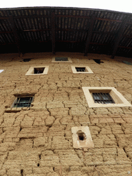 Outer wall of the Chengqi Lou building of the Gaobei Tulou Cluster