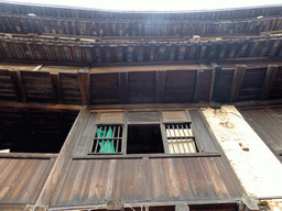 The outer layer with the upper three levels of the Chengqi Lou building of the Gaobei Tulou Cluster