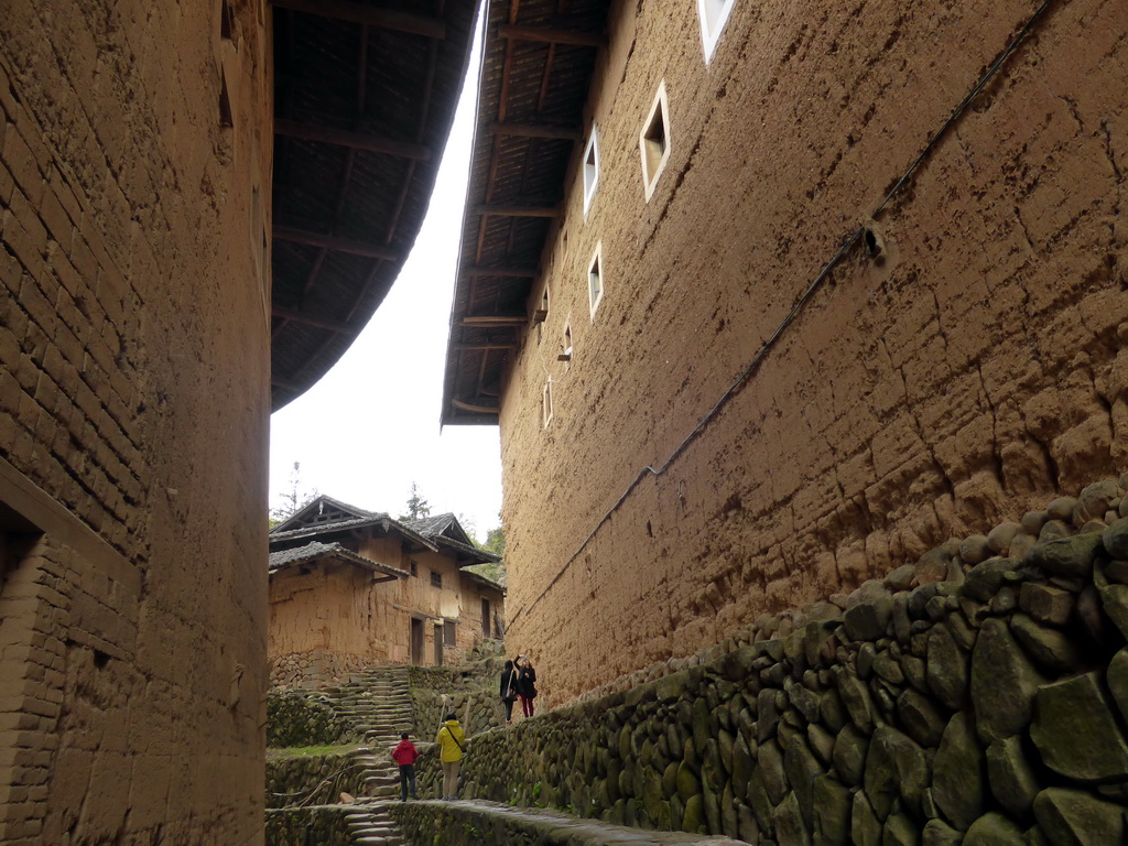 Area inbetween the Chengqi Lou building and the Shize Lou building of the Gaobei Tulou Cluster