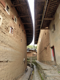 Area inbetween the Chengqi Lou building and the Shize Lou building of the Gaobei Tulou Cluster